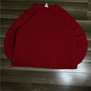 Wondershop Red Fleece Crew Neck Sweatshirt Men’s Long Sleeve Size L